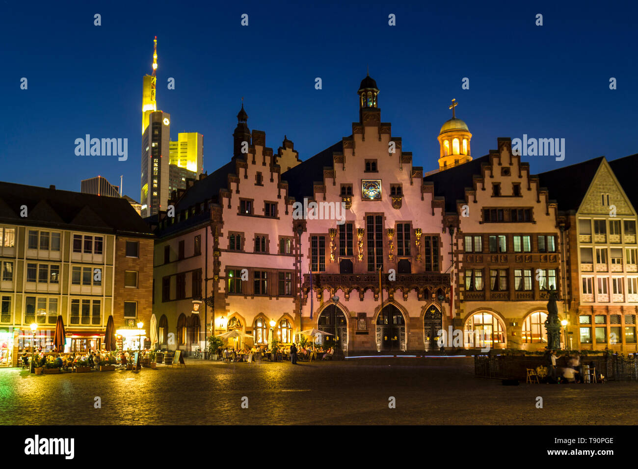 Frankfurt Platz Stockfoto