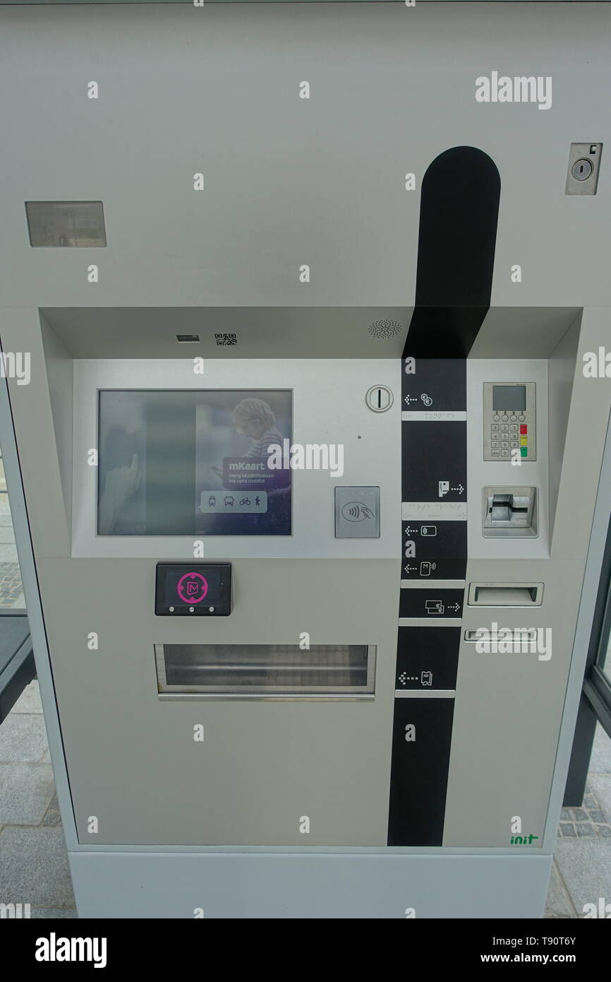 Stater Straßenbahn (Dt.: Städtische Straßenbahn) ist die Bahnlinie der luxemburgischen Hauptstadt Luxemburg, sterben bin 10 sterben. Dezember 2017 eröffnet wurde. D Stockfoto