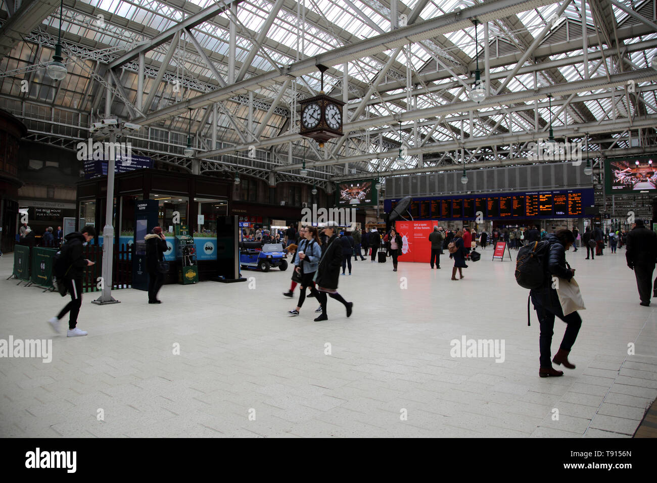 Glasgow Schottland Glasgow Central Bahnhofshalle Stockfoto