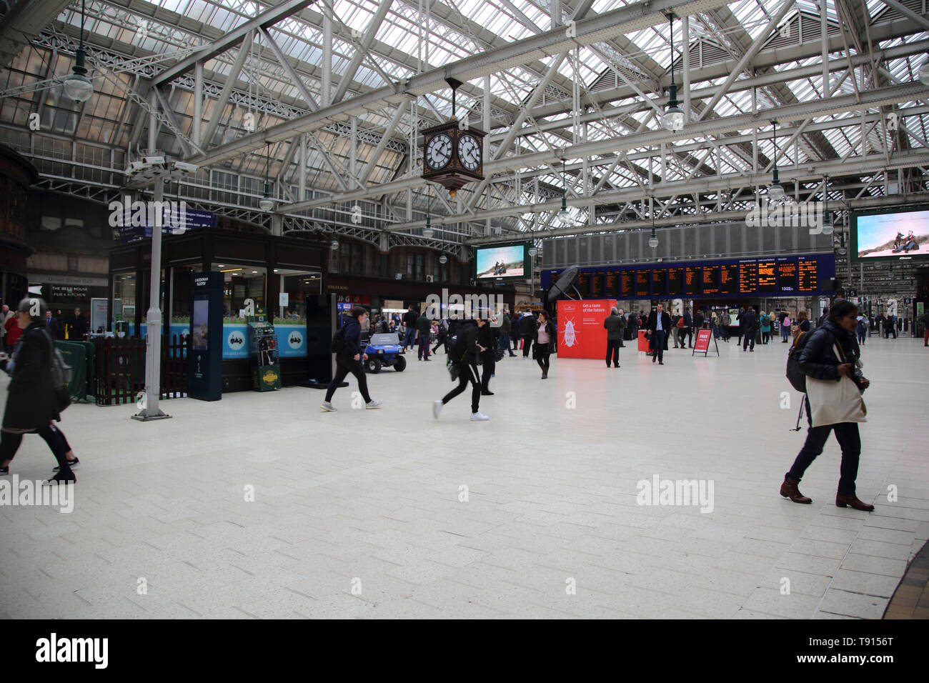Glasgow Schottland Glasgow Central Bahnhofshalle Stockfoto
