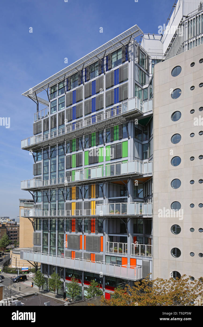 Die neuen Cancer Center Gebäude am Guys Hospital, London, von Rogers Stirk und Hafen entwickelt. Stockfoto