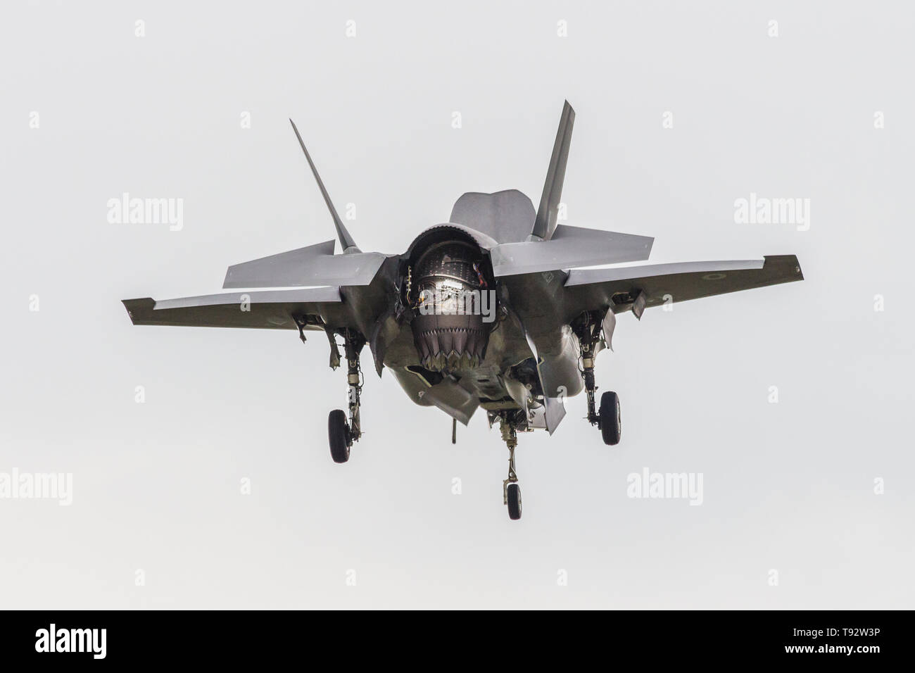 ZM 137 ist der dritte Lockheed Martin F35 B Blitz II für die RAF, zunächst am Montag, den 2. April in Fort Worth, Texas geflogen. ZM 137 hier gesehen, während displayin Stockfoto