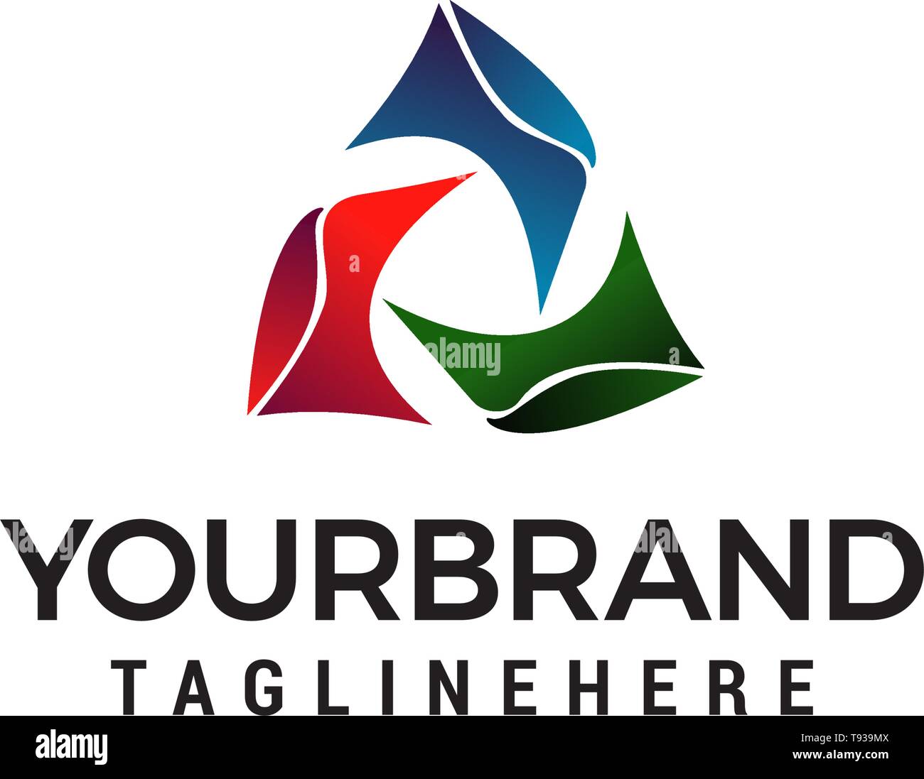 Dreieck Logo Vorlage Stock Vektor