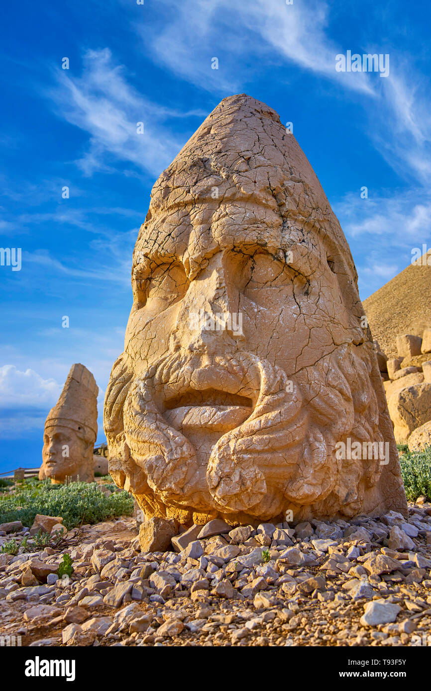 Kopf des Zeus, Berg Nemrut Dagi, National Park, Türkei Stockfoto