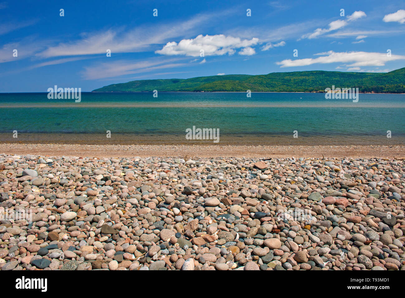 Felsigen Strand Jersey Cove Nova Scotia Kanada Stockfoto