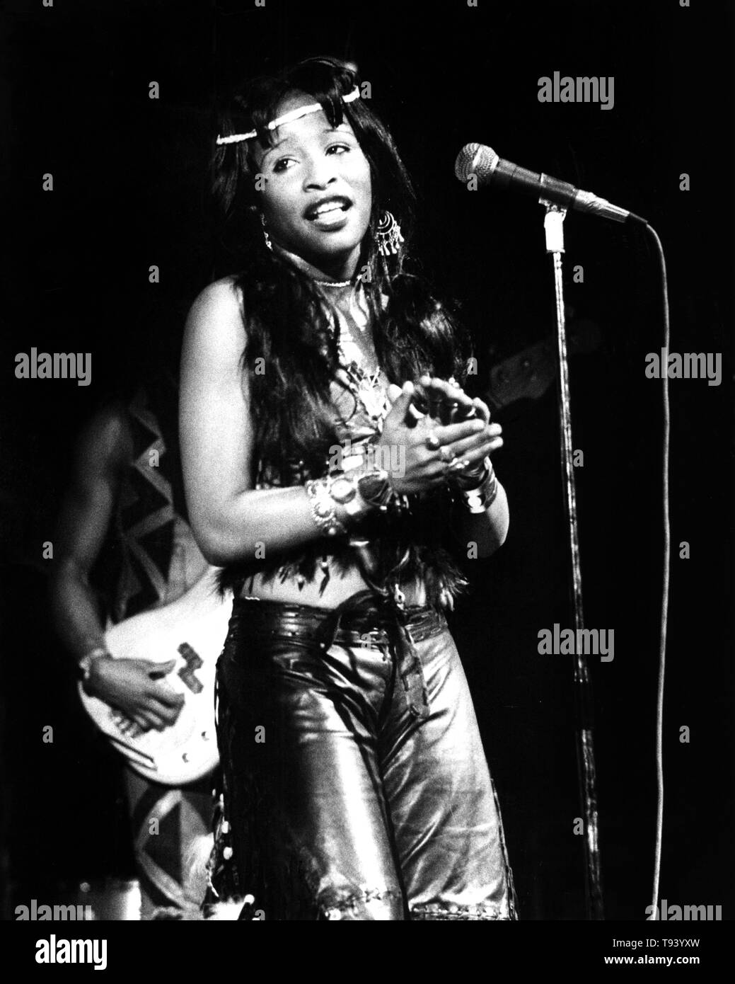 Rufus, Chaka Khan Amstelveen, Niederlande - ca 1976, (Foto Gijsbert Hanekroot) *** Local Caption *** khan, chaka Rufus Stockfoto