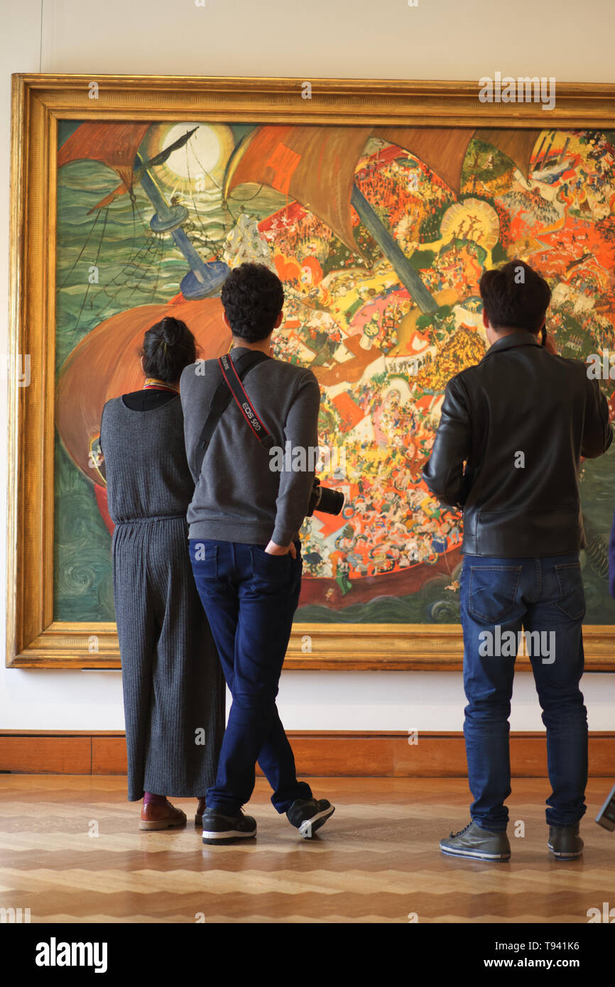 Innenraum der Kunst Museum im Schloss Belvedere in Wien Österreich Stockfoto