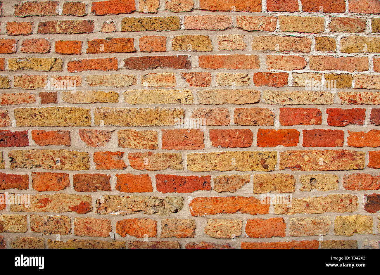 Brick Wall, Brügge, Belgien, Europa Stockfoto