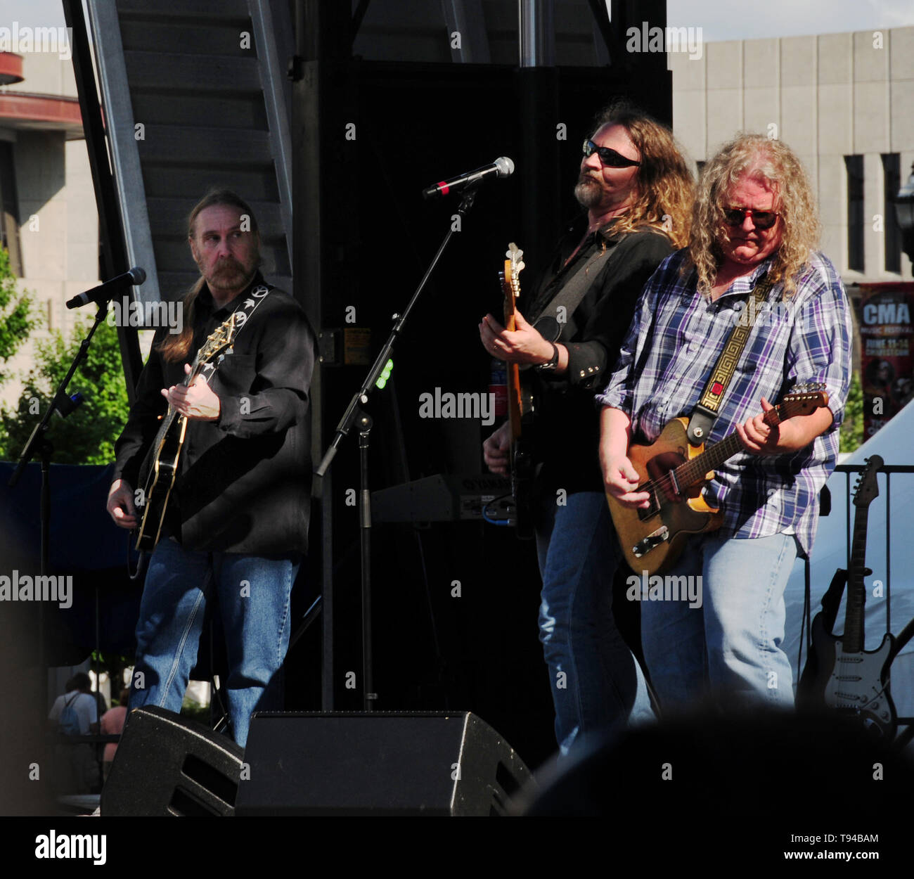 USA, Nashville, TN, Kentucky Headhunters (Foto von Gijsbert Hanekroot) Stockfoto