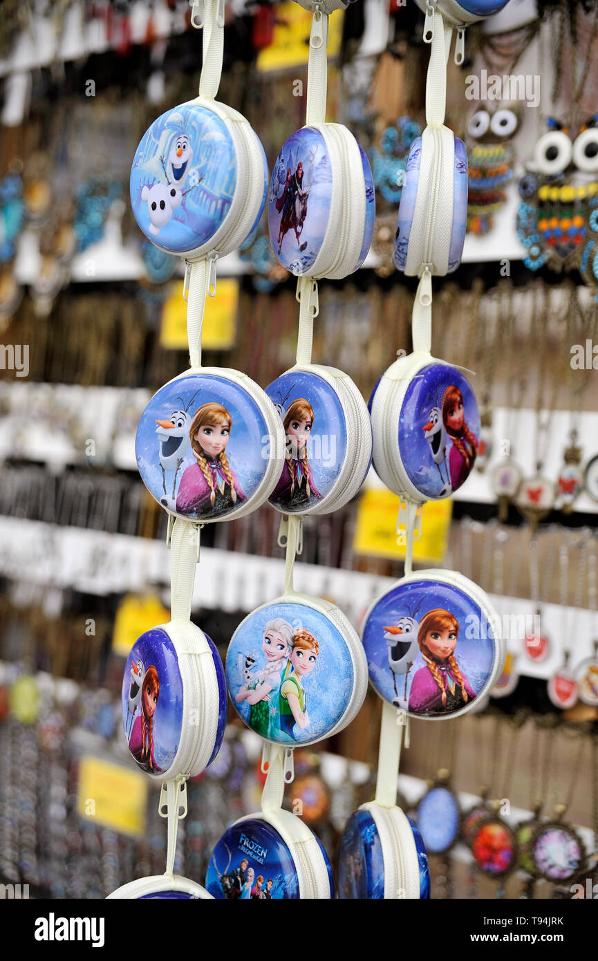 Disney eingefroren Schreibwaren, Verkaufsförderung & school Equipment in Isfahan, Iran Stockfoto