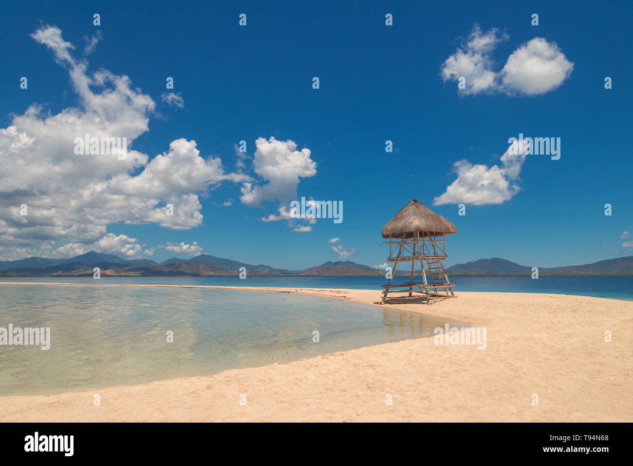 Erstaunlich unberührten Strand in der Honda Bay, Starfish Island, Palawan, Philippinen Stockfoto