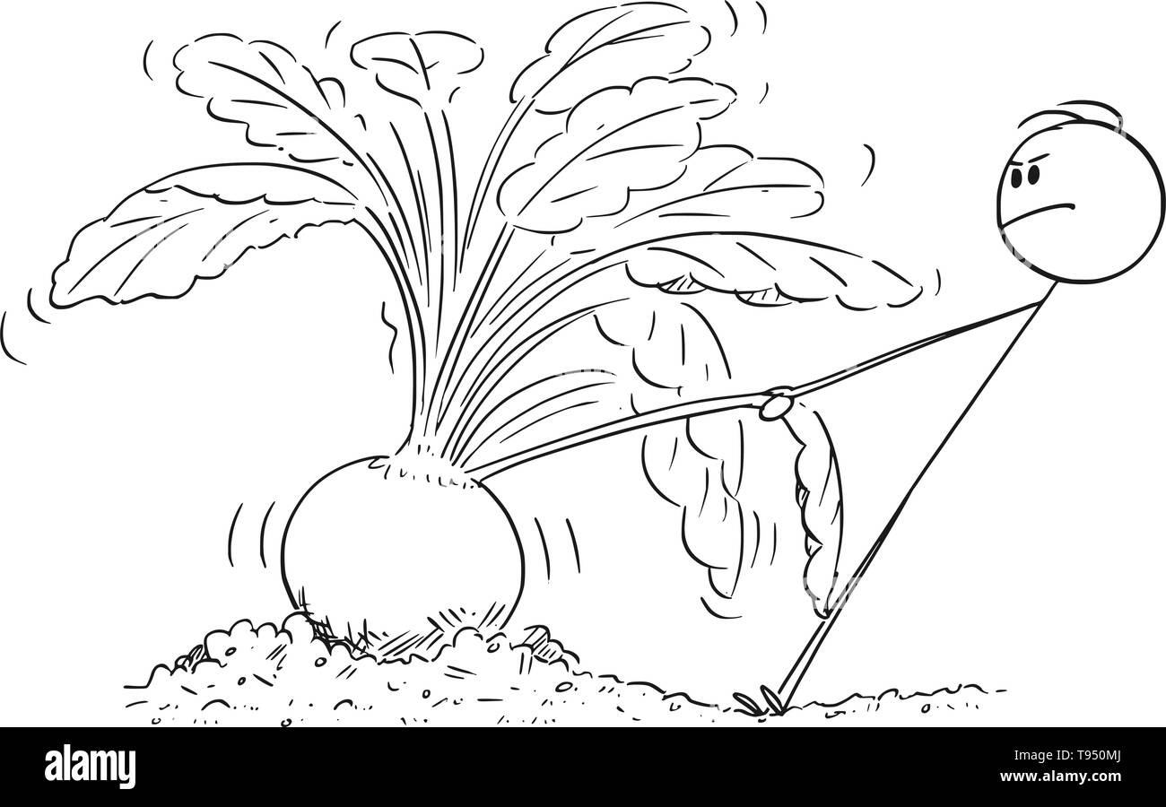 Vektor cartoon Strichmännchen Zeichnen konzeptionelle Darstellung der