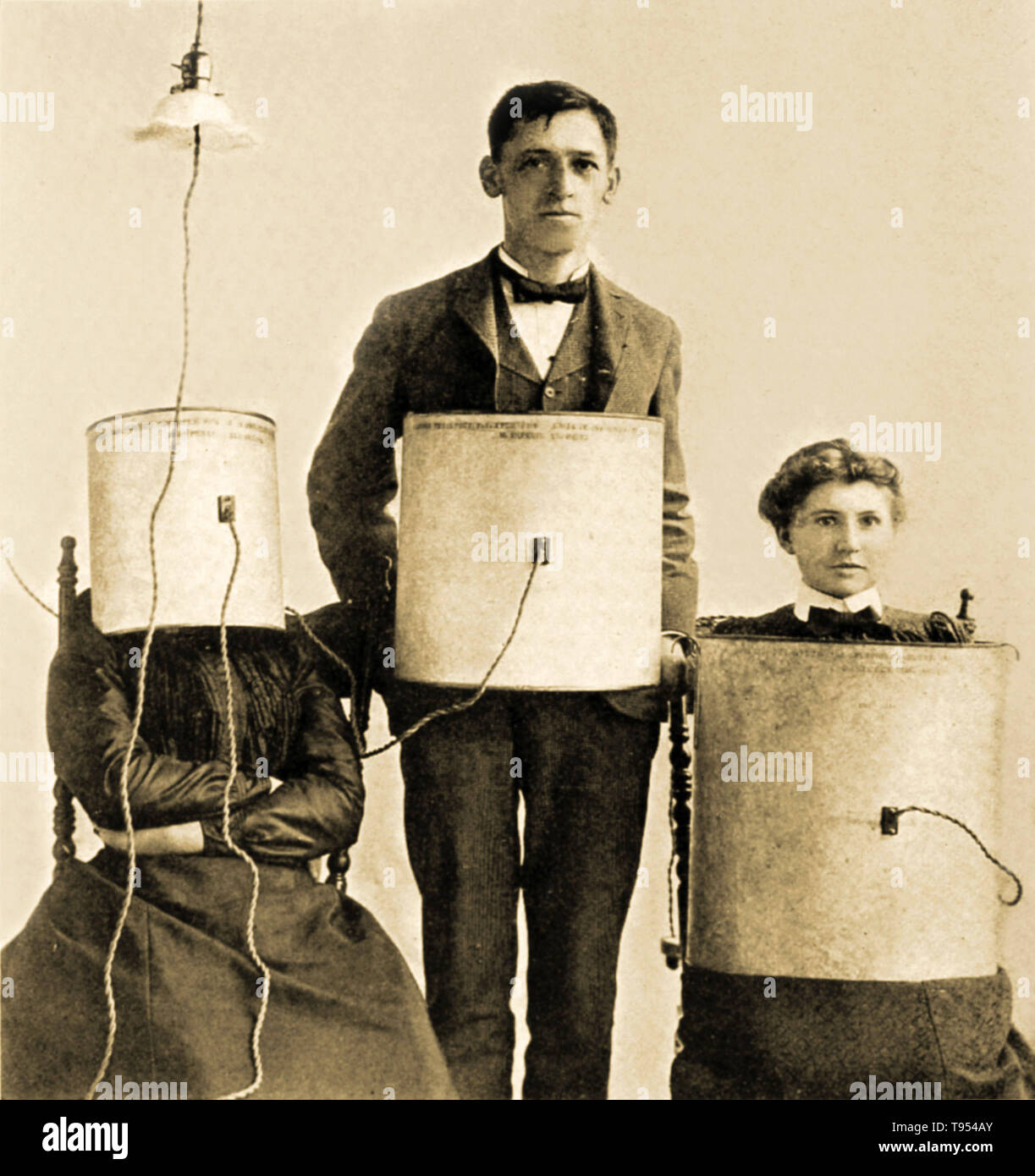 Eine Demonstration der Röntgentechniken, 1902. Stockfoto