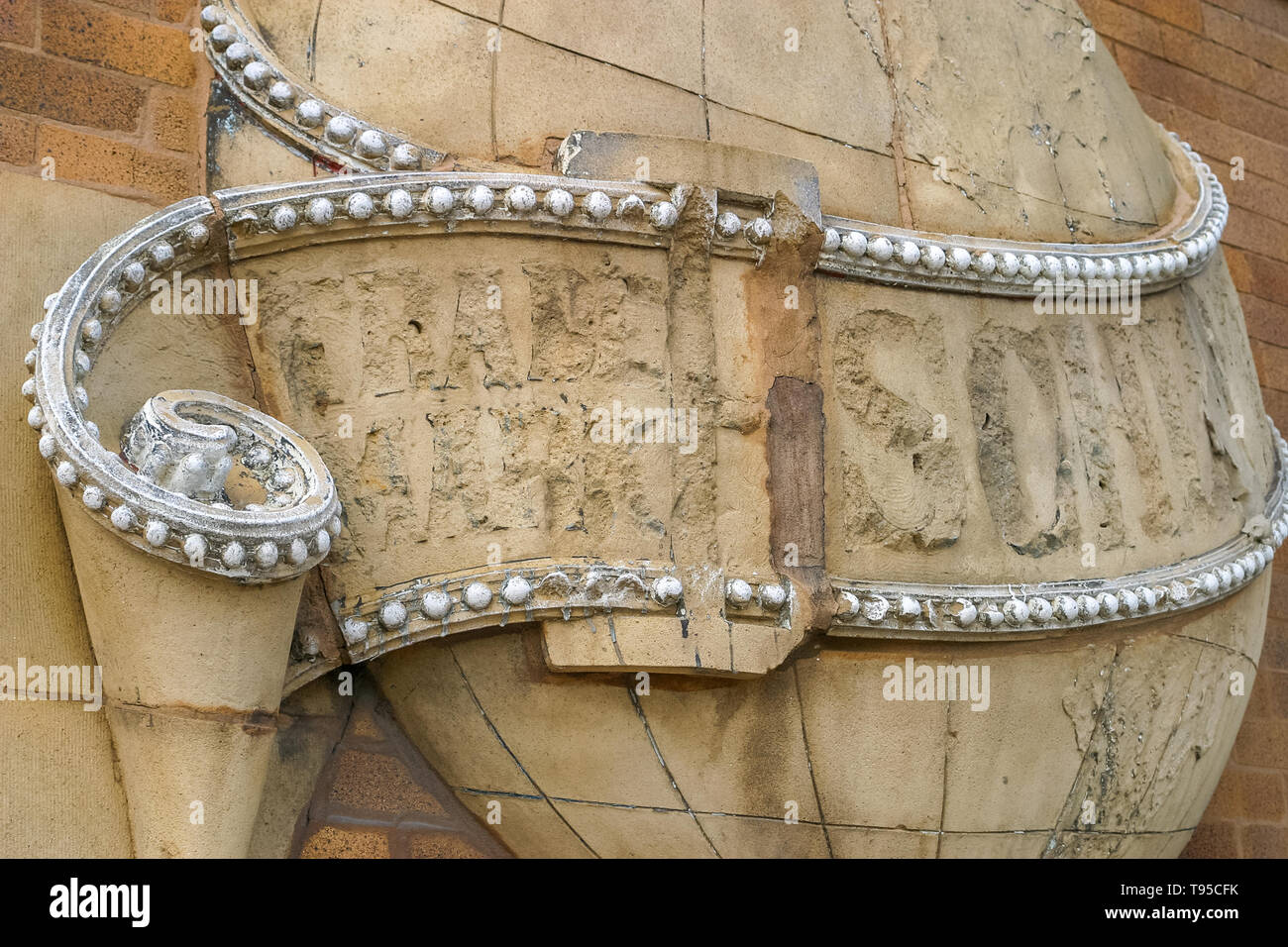 Schlitz gebunden Haus im Westen der Stadt Nachbarschaft Stockfoto