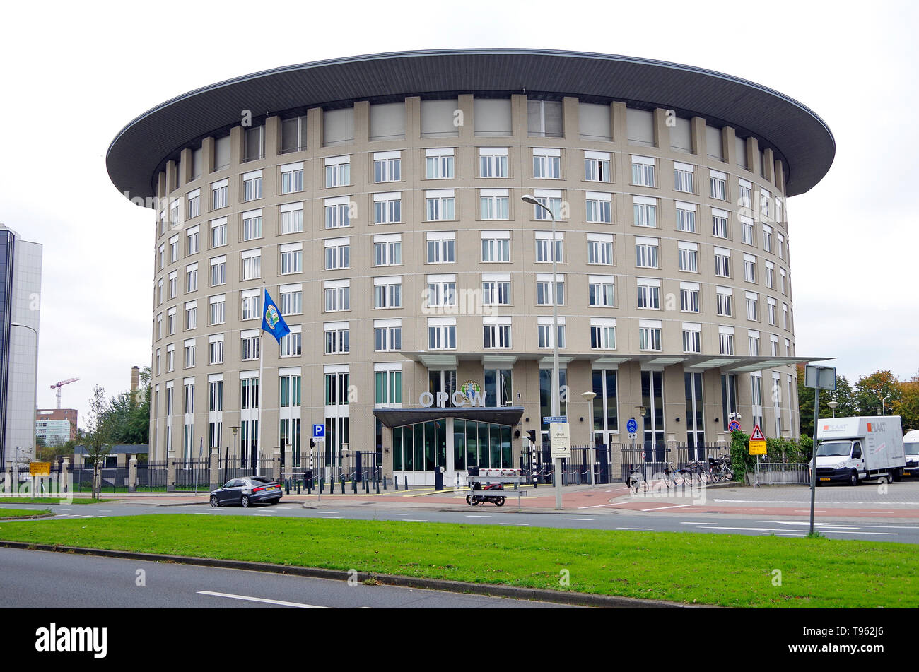 Die HQ der OPCW, der Organisation für das Verbot chemischer Waffen in Den Haag, Niederlande 1998 eröffnet Stockfoto