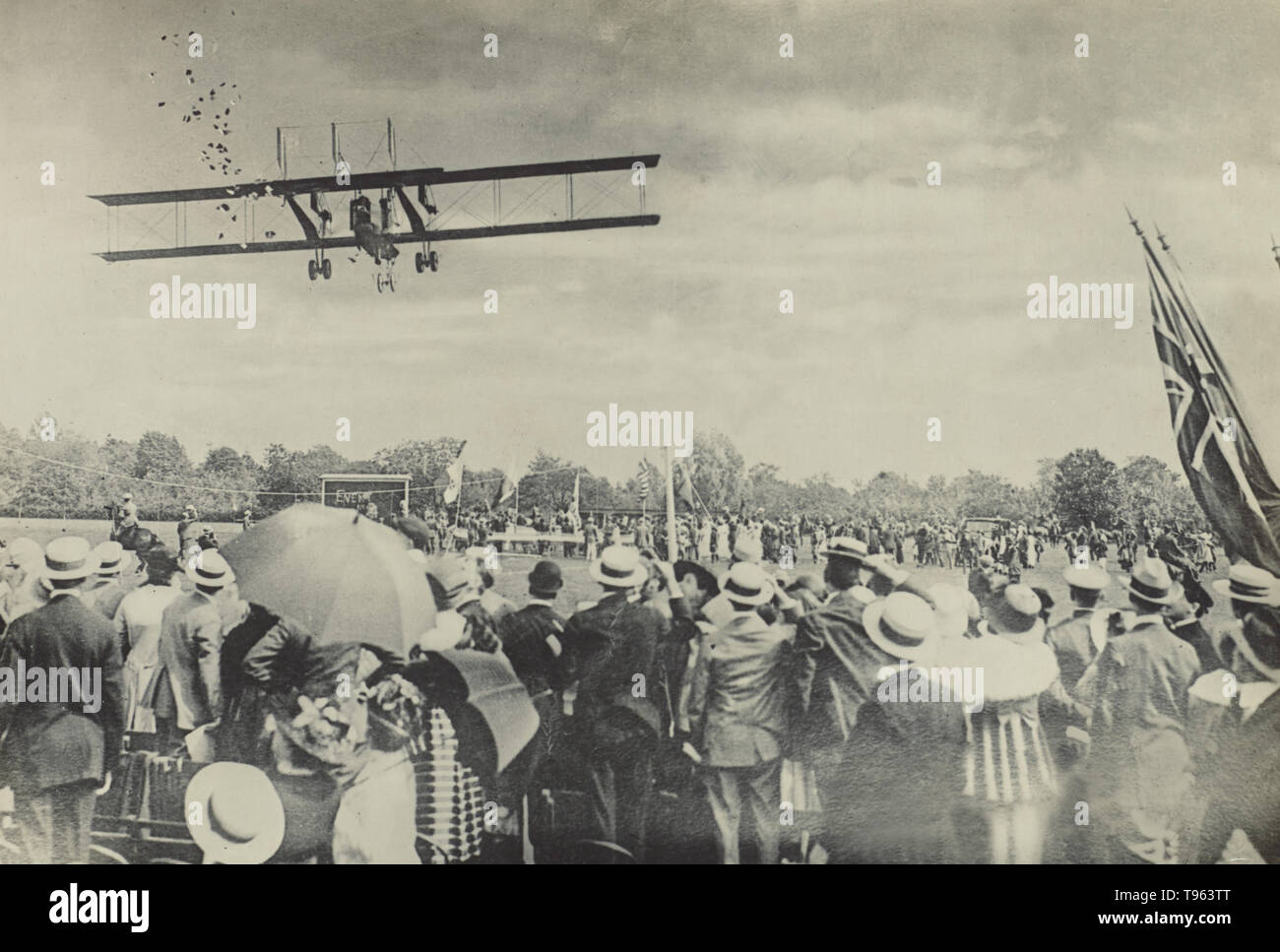 Air Show. Fedele Albert (Italienisch, 1895 - 1930), Mailand, Italien; 1914 - 1929; Silbergelatineabzug. Stockfoto