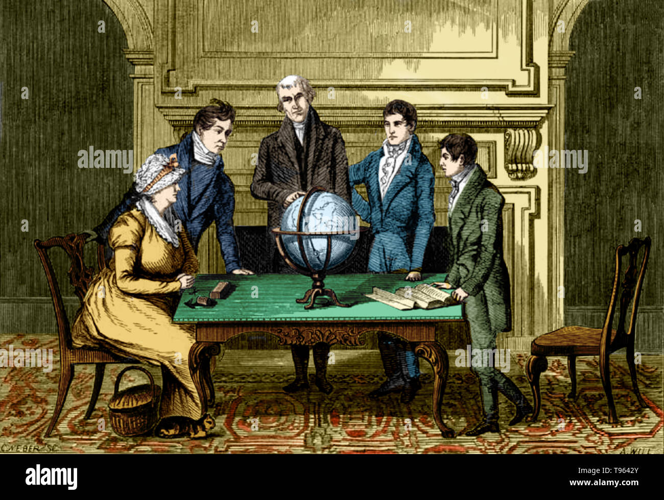 Jedidiah Morse (August 23, 1761 - Juni 9, 1826) war ein bemerkenswerter Geograph. Er hat seine Nichtgraduiertarbeit und erwarb eine Göttlichkeit Grad an der Yale University (MA 1786). Er wurde ein Pastor in Charlestown, Massachusetts im Jahre 1789, wo er bis 1820 diente. Er stark beeinflusst das Bildungssystem der Vereinigten Staaten. Beim Unterrichten an einer Schule für junge Frauen, sah er die Notwendigkeit einer Geographie Lehrbuch zur Nation orientiert. Das Ergebnis war Geographie Leicht Gemacht (1784). Stockfoto