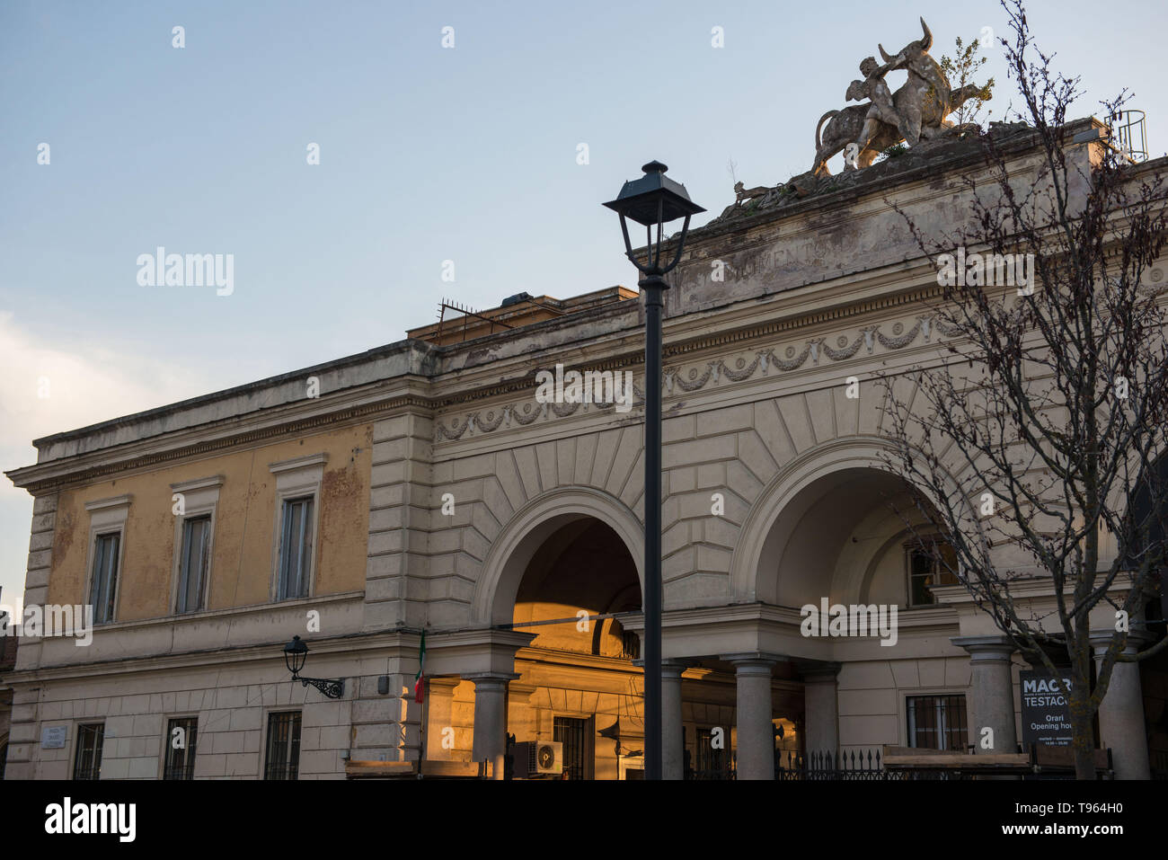 Rom, Testaccio. Italien: Der ehemalige Schlachthof. Stockfoto