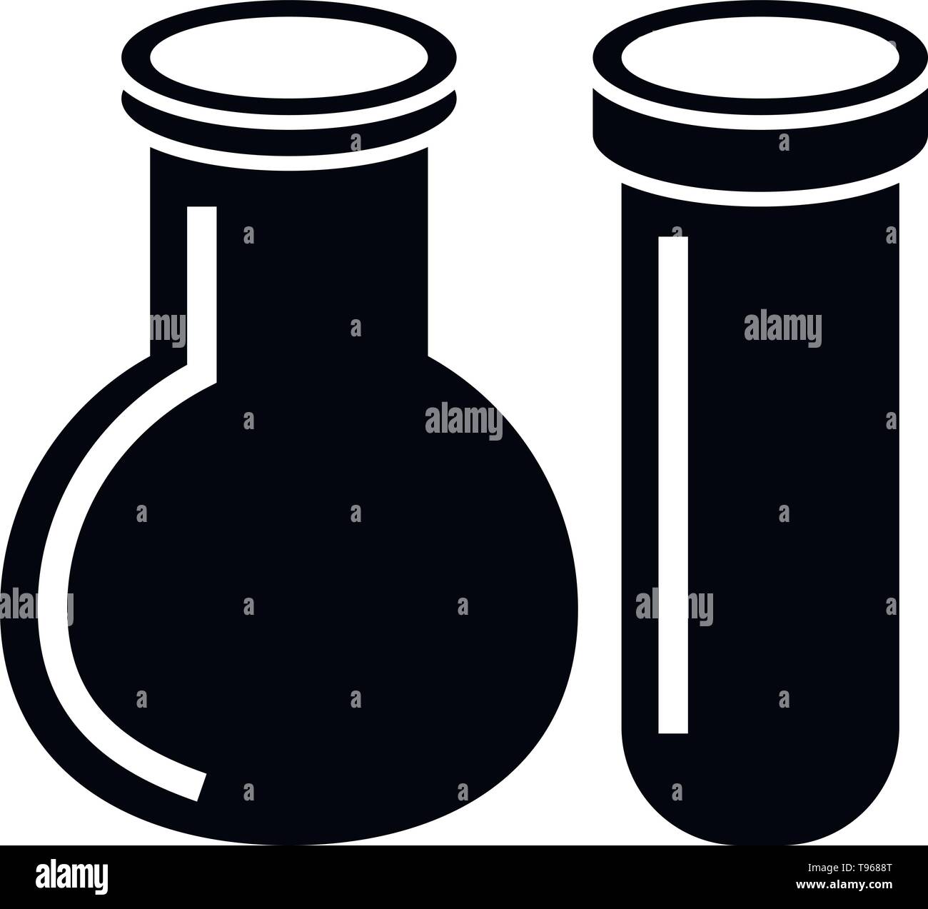 Dieser Vektor Bild zeigt ein becherglas Symbol in Glyph Stil. Es ist auf einem weißen Hintergrund. Stock Vektor