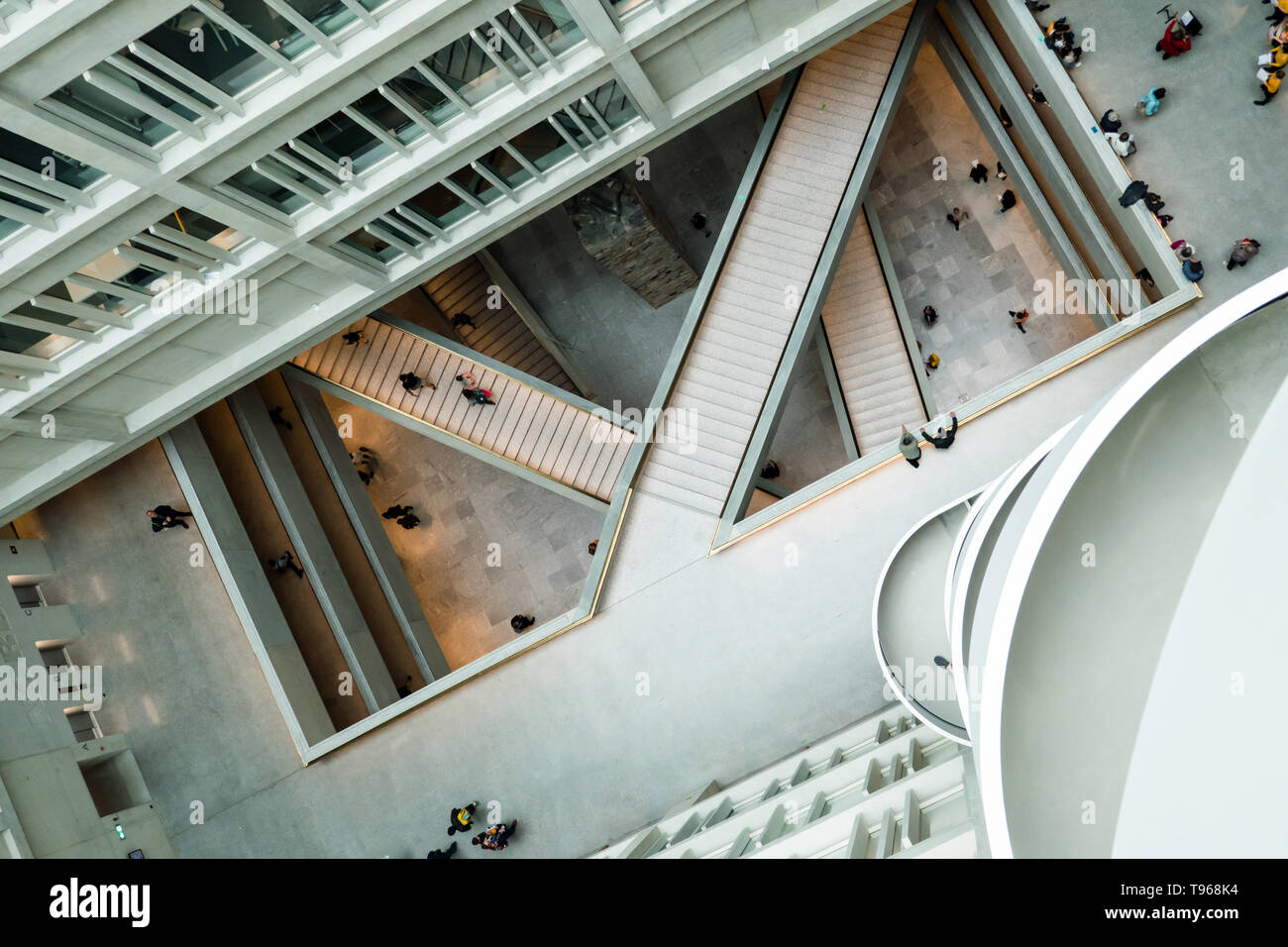Campus, FHNW Muttenz, Schweiz; Schule für Architektur, Life Sciences, Bildung, Soziale Arbeit und Mechatronik Stockfoto