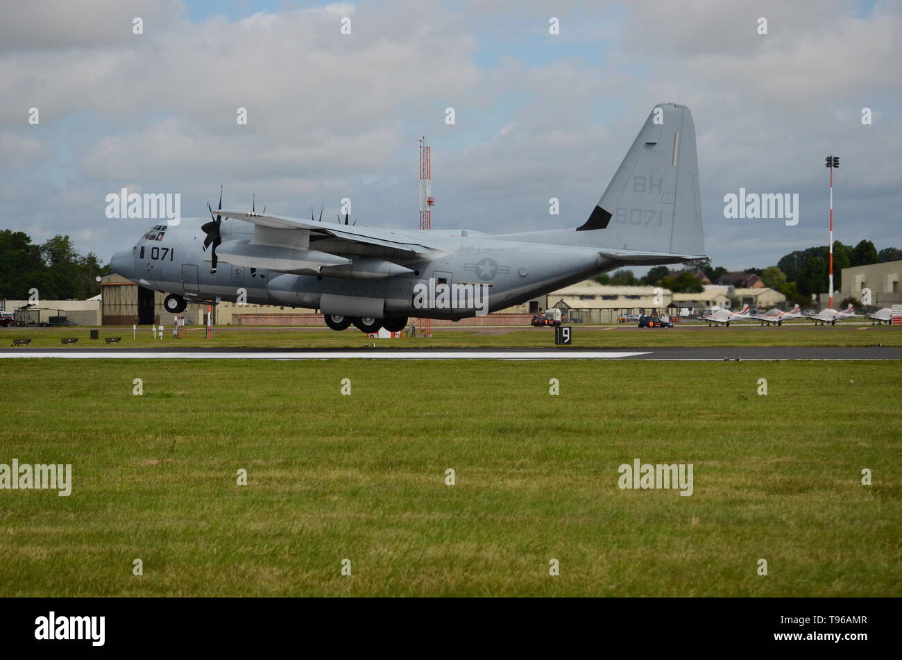 KC-130 Tankflugzeug, USAF Stockfoto