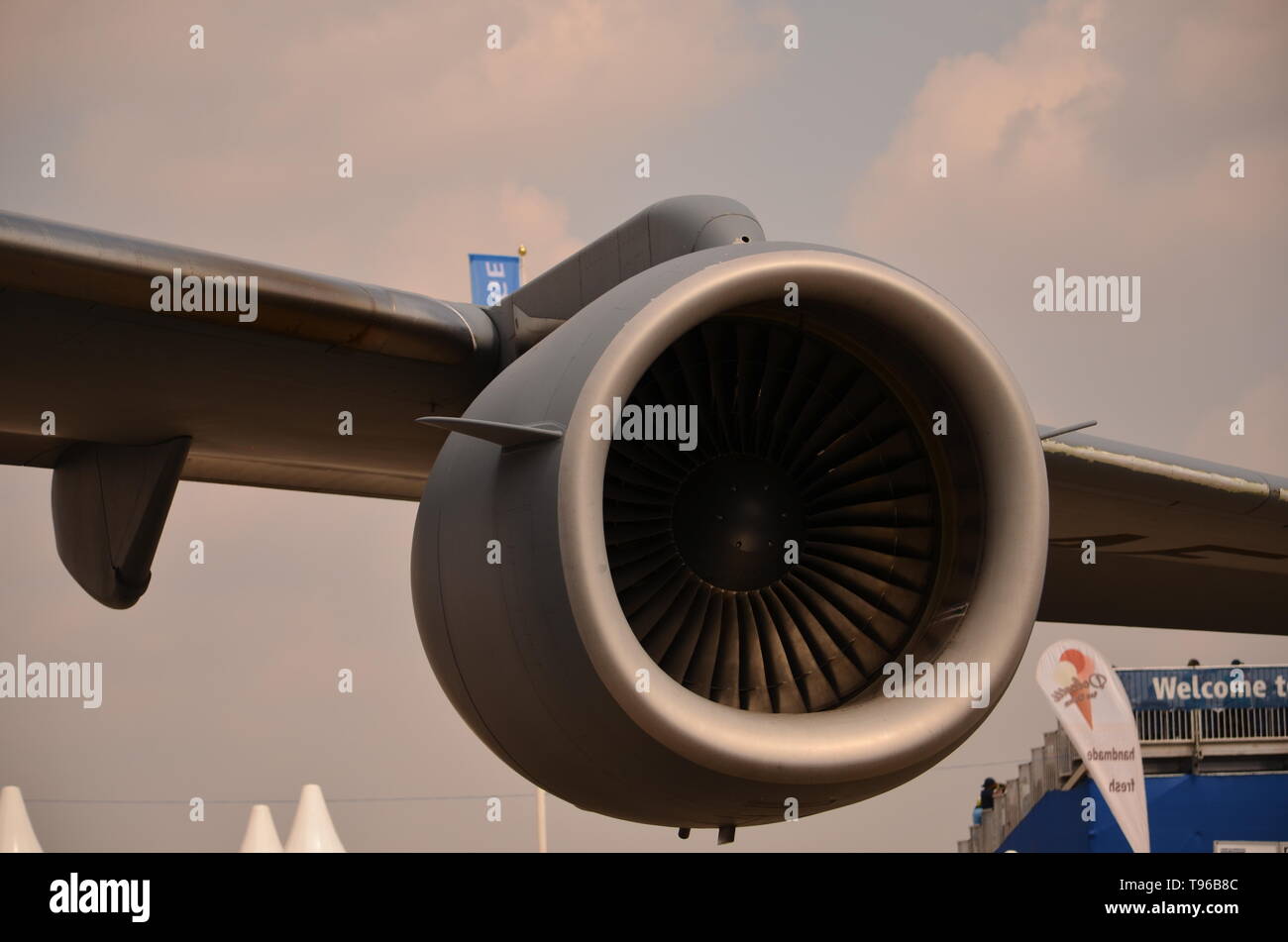 Boeing C-17 Globe-master Jet Engine, Stockfoto
