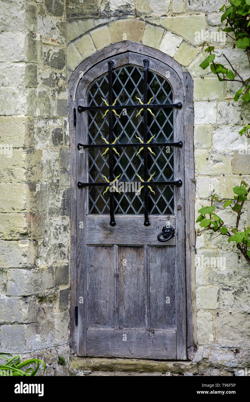 Die alte Holztür Stockfoto