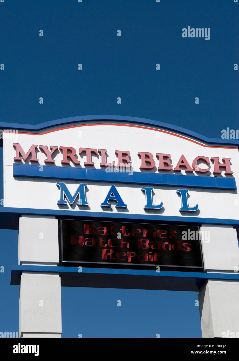 Myrtle Beach Mall, South Carolina USA Stockfoto