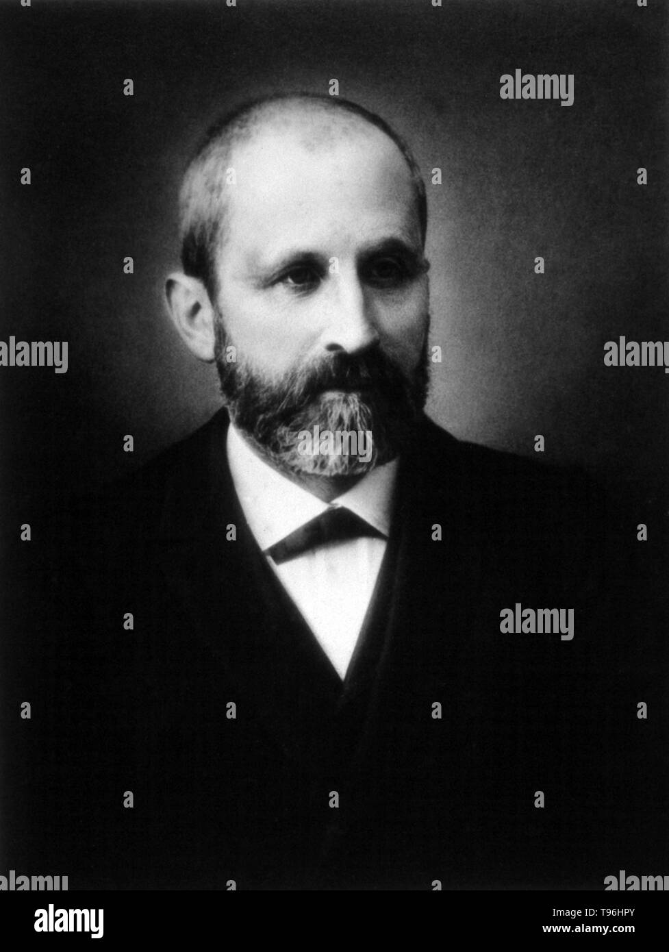 Johannes Friedrich Miescher (13. August 1844 - 26. August 1895) war ein Schweizer Arzt und Biologe. Miescher isoliert verschiedenen Phosphat-reiche Chemikalien, die er als nuclein (jetzt Nukleinsäuren), aus den Kernen von weißen Blutkörperchen im Jahr 1869 ebnete den Weg für die Identifizierung von DNA als Träger der Vererbung. Die Bedeutung der Entdeckung, die zum ersten Mal im Jahre 1871 veröffentlicht wurde, war auf den ersten Blick nicht offensichtlich, und es war Albrecht Kossel, die die Untersuchungen in ihrer chemischen Struktur. Stockfoto