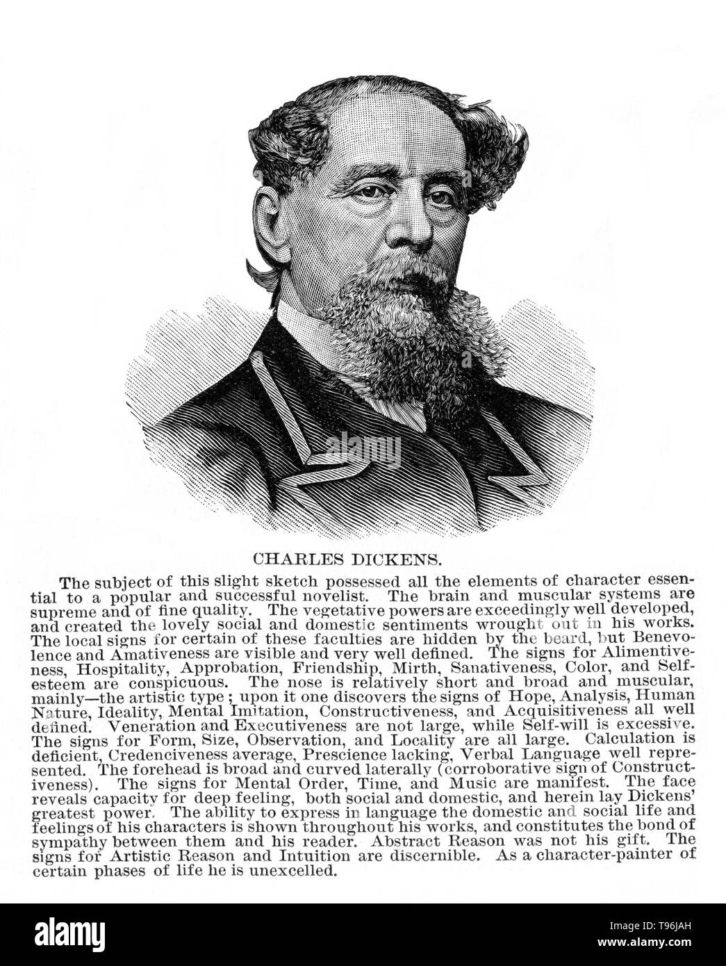 Charles John Huffam Dickens (Februar 7, 1812 - Juni 9, 1870) war ein englischer Schriftsteller und Gesellschaftskritiker. Er schuf einige der denkwürdigsten fiktionale Charaktere der Welt und gilt als der größte Schriftsteller der Viktorianischen Zeit angesehen. Dickens war der literarischen Koloss von seinem Alter und seinen Werken hatte einen beispiellosen Ruhm. Seine 1843 Novella, A Christmas Carol, ist einer der einflussreichsten Werke, das je geschrieben wurde, und es bleibt populär und setzt die Anpassungen in jedem künstlerischen Genre zu begeistern. Stockfoto