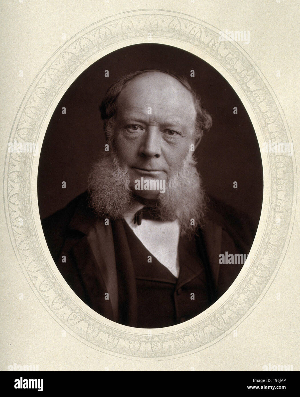 Charles William Siemens (April 4, 1823 - November 19, 1883) war ein deutscher Ingenieur, der die meiste Zeit seines Lebens in Großbritannien tätig und wurde später ein britischer Staatsbürger. Die generatorische Ofen ist seine größte Erfindung mit dem Siemens-Martin-Verfahren. Die elektrischen Pyrometers, die vielleicht ist die eleganteste und original aller seiner Erfindungen, ist auch der Link, der seine elektrischen verbindet mit seinem metallurgische Forschungen. Stockfoto