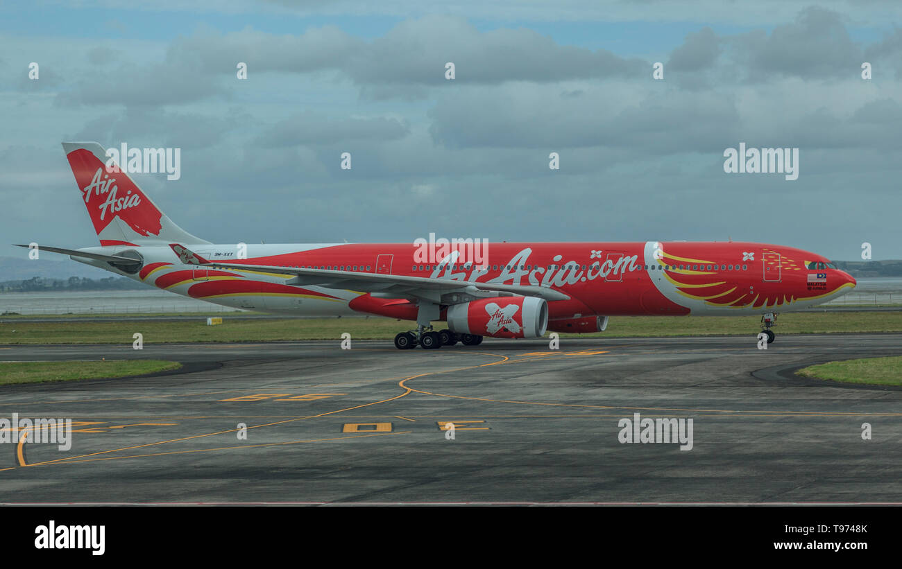 Air Asia X Airbus A 330-343 am AKL Flughafen. NZ Stockfoto