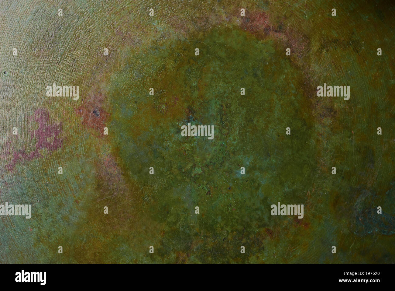 Grün Rost grunge Hintergrund Stockfoto