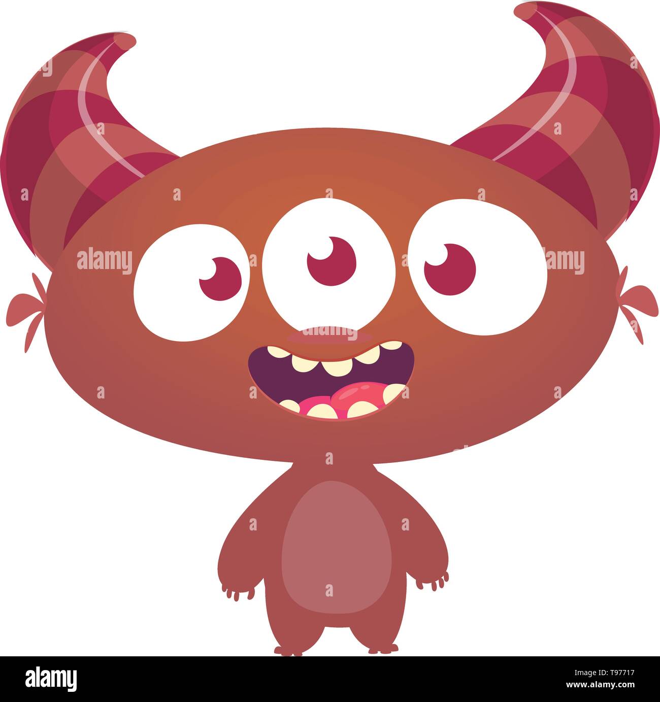 Cartoon Illustration Funny Alien Martian Stockfotos Cartoon Illustration Funny Alien Martian Stockfotos