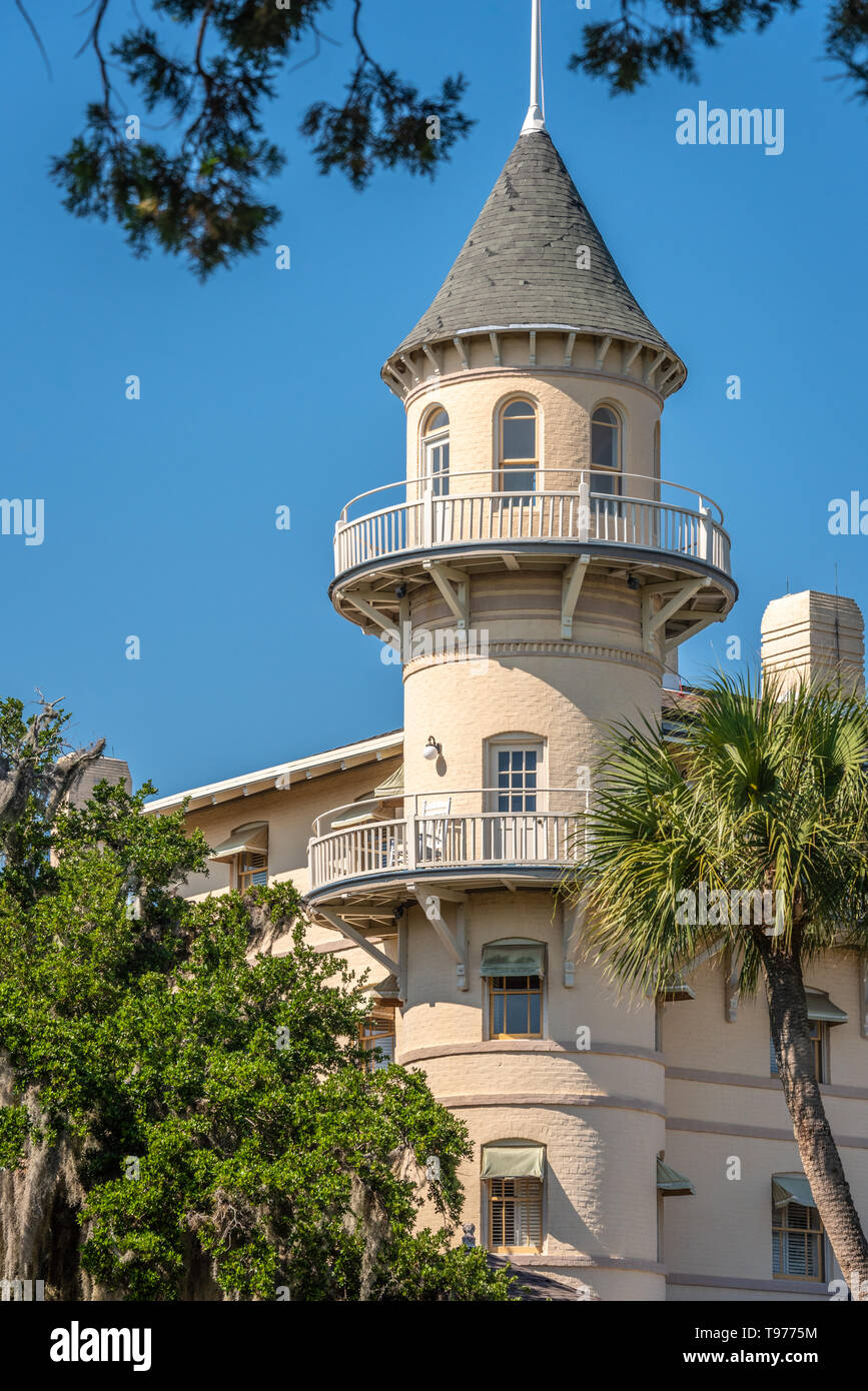 Die Jekyll Island Club Resort auf Jekyll Island, entlang der atlantischen Küste Georgiens. (USA) Stockfoto