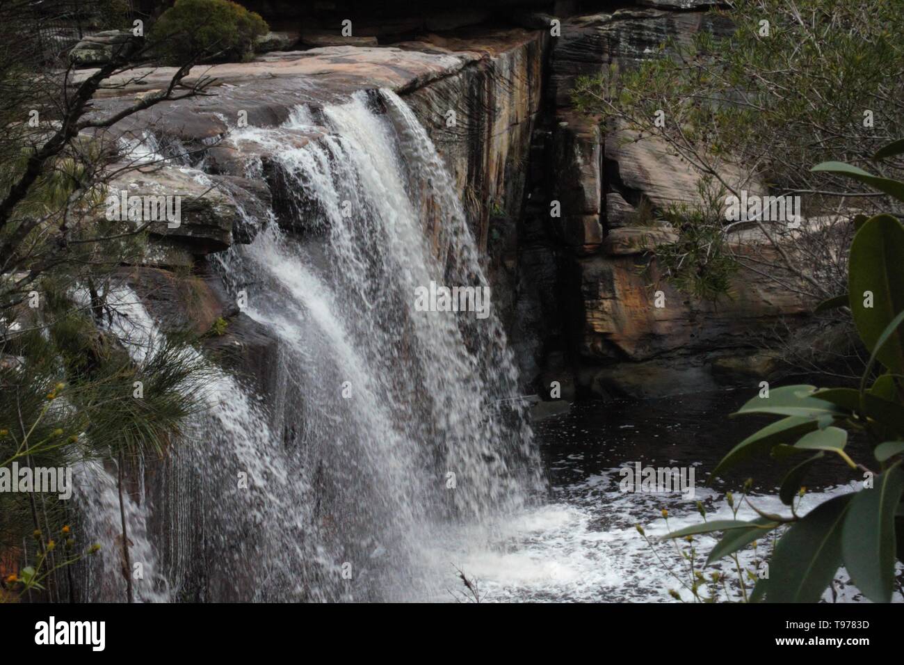 Schönen Wasserfall irgendwo im Outback von Australien Stockfoto