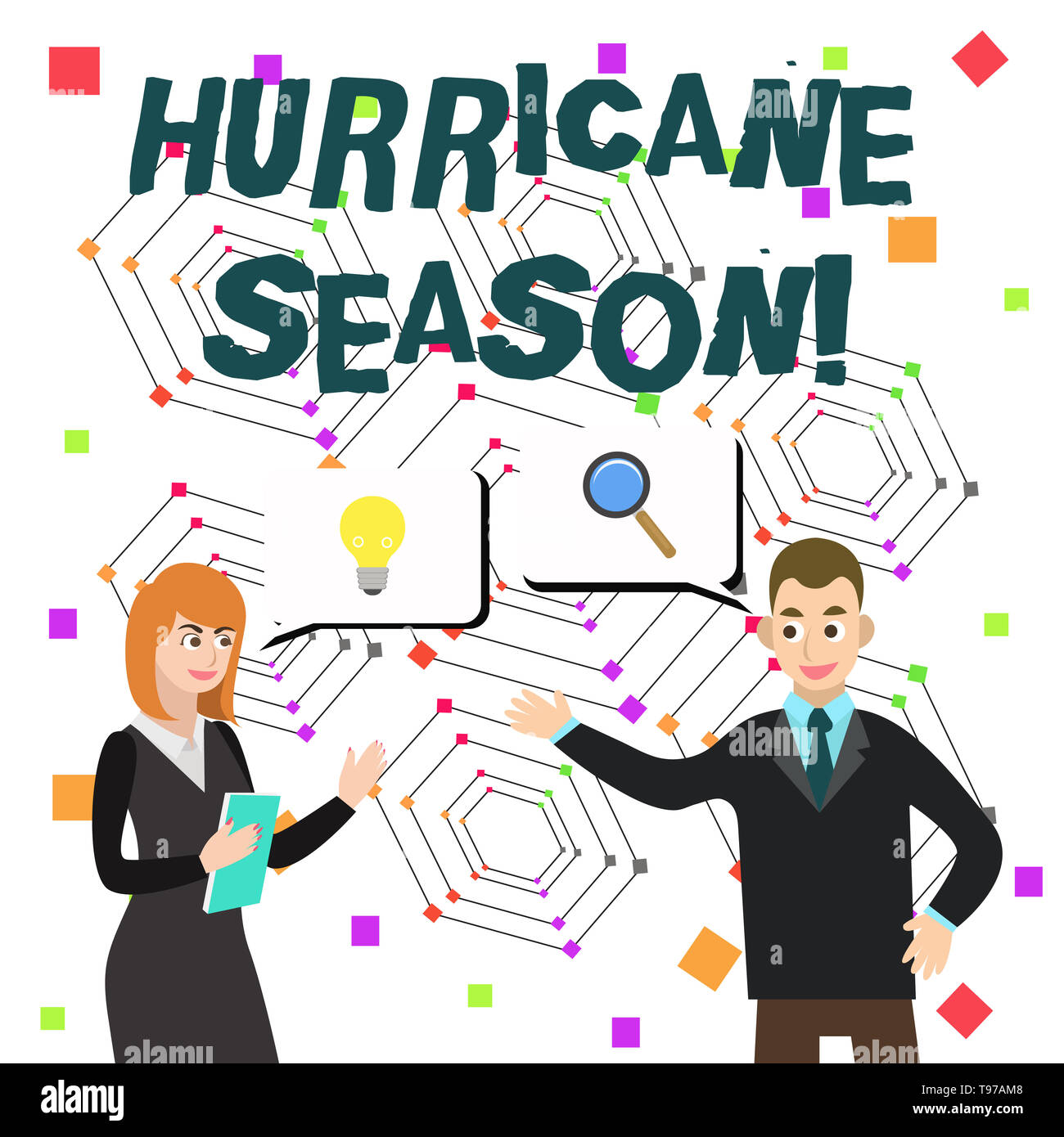 Wort schreiben Text Hurrikansaison. Business foto Präsentation Zeit, in der die meisten tropischen Wirbelstürme werden erwartet zu entwickeln. Stockfoto