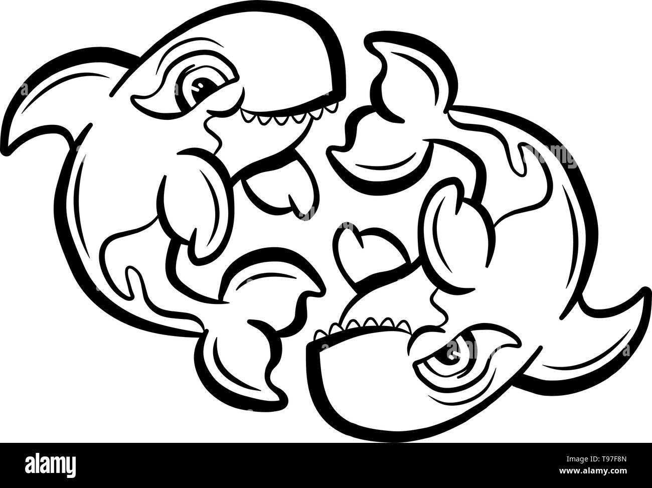 Killerwal Orca Abbildung Stock Vektor