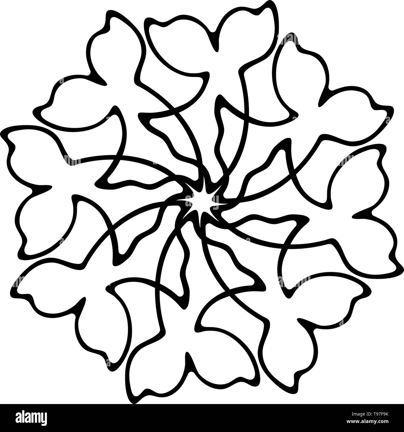 Killerwal Orca Abbildung Stock Vektor