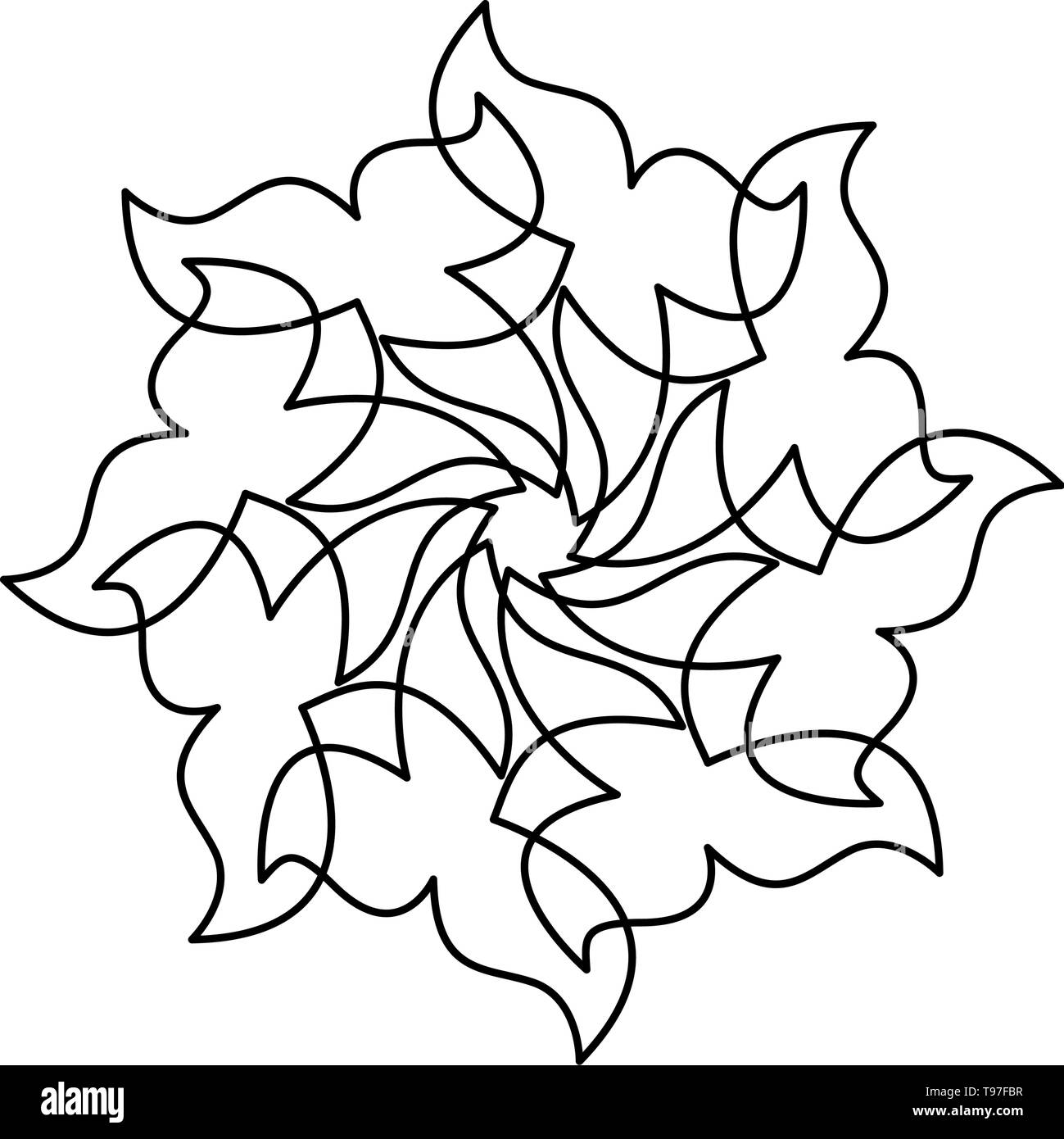 Killerwal Orca Abbildung Stock Vektor