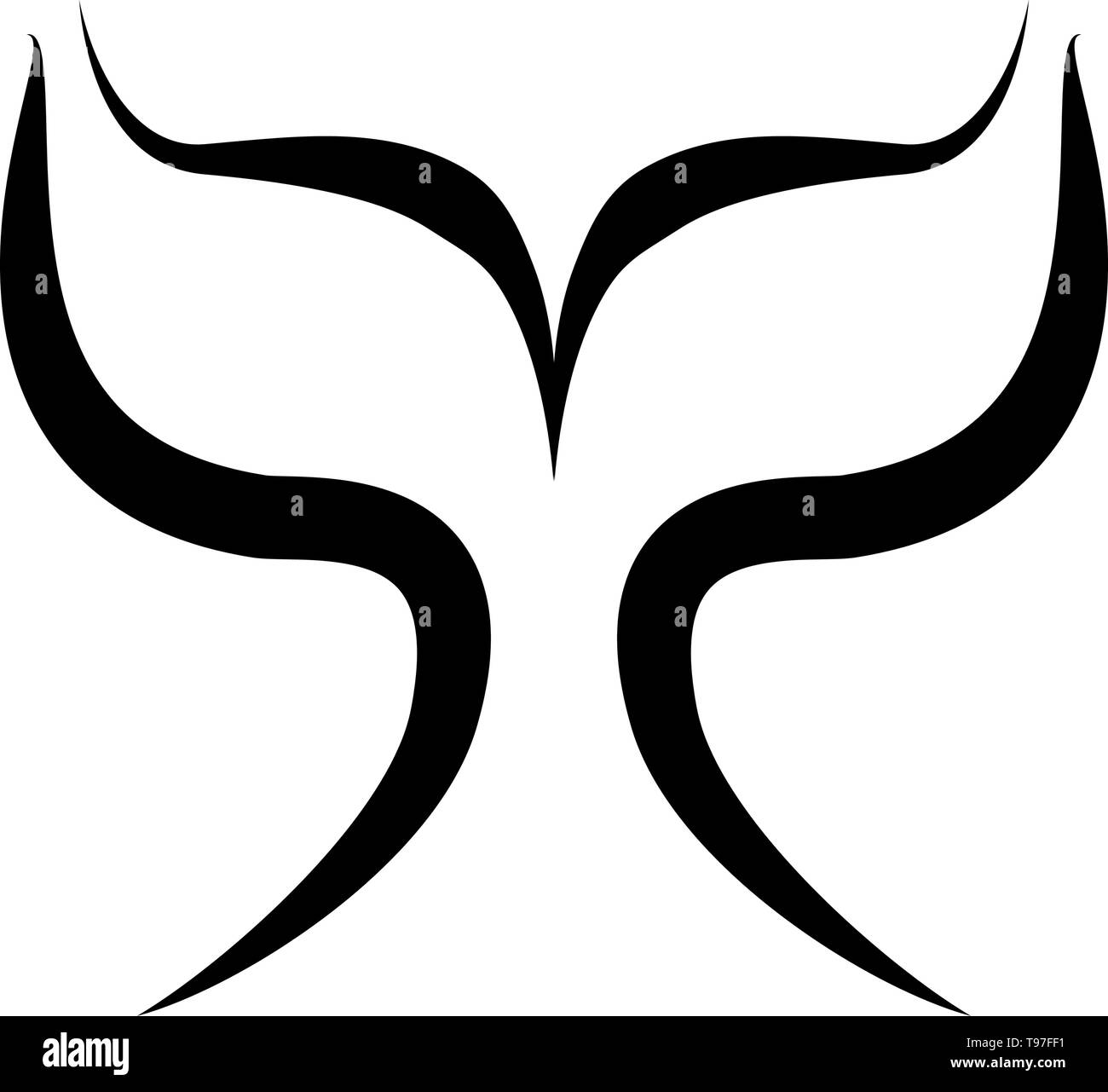 Killerwal Orca Abbildung Stock Vektor