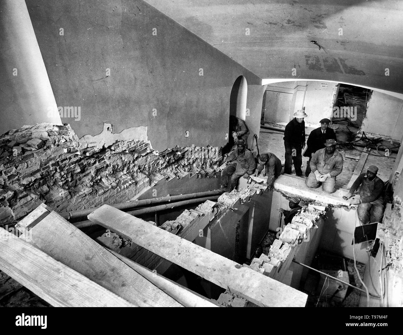 Weiße Haus Haupttreppe, 23.02.1950 Stockfoto