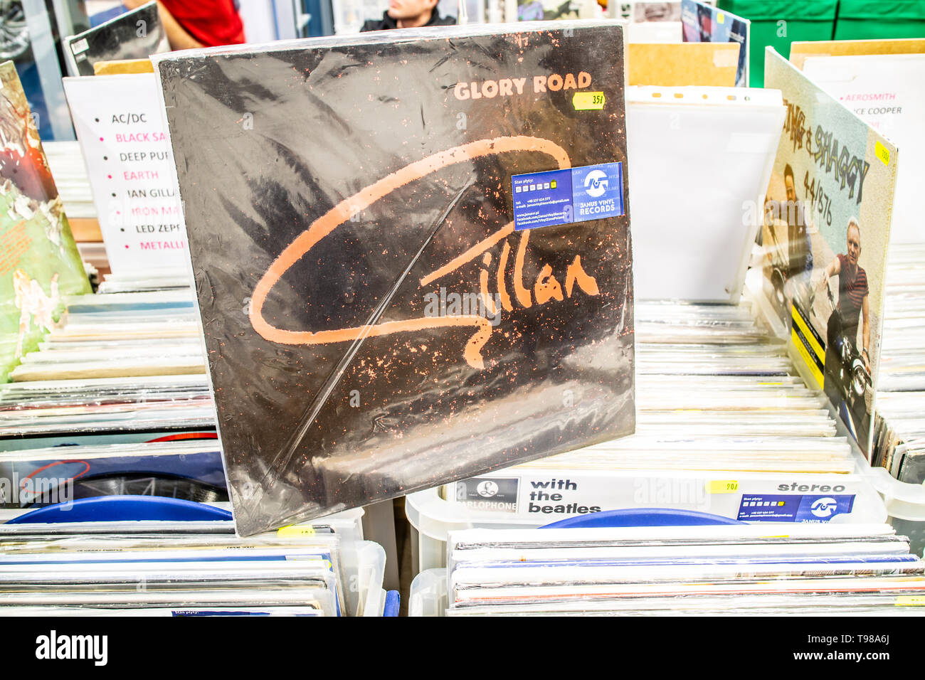 Corato, Polen, 11. Mai 2019 Ian Gillan Vinyl Album auf Display für Verkauf, Vinyl, LP, Album, Rock, englischer Sänger und Songwriter, Sammlung von Vinyls Stockfoto