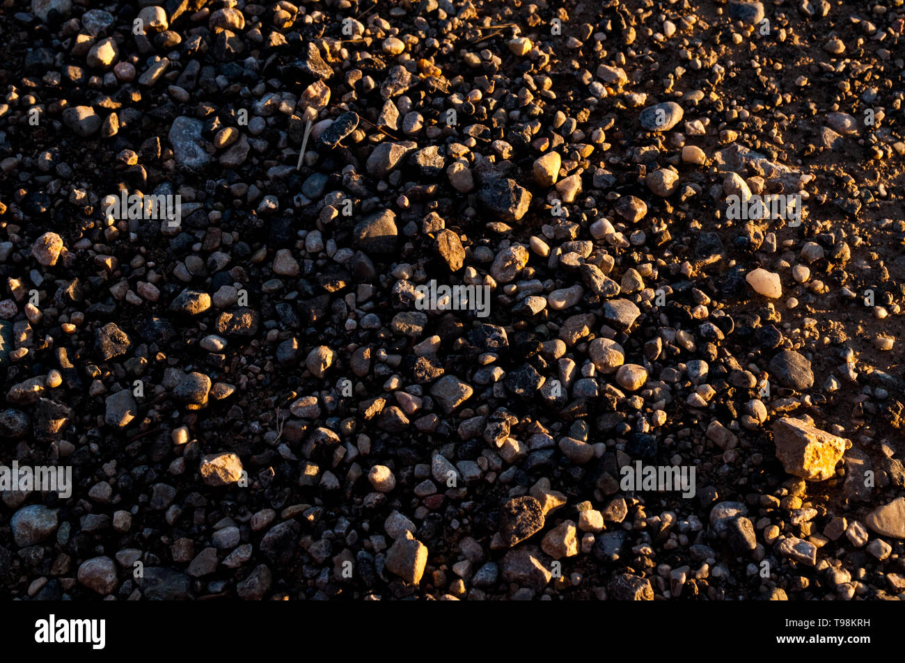 Pebbles Nahaufnahme Hintergrund Stockfoto