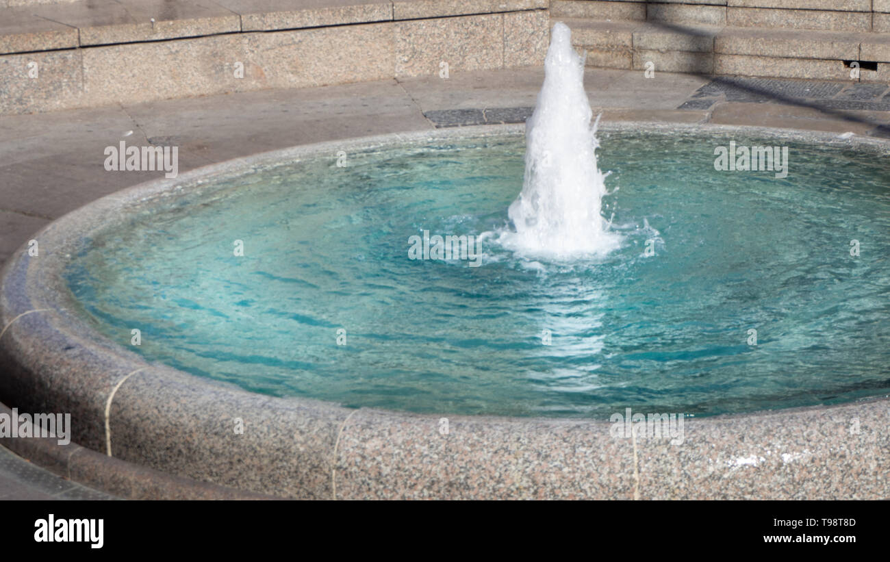 Kleiner Brunnen in der Innenstadt von Zagreb, Kroatien Stockfoto