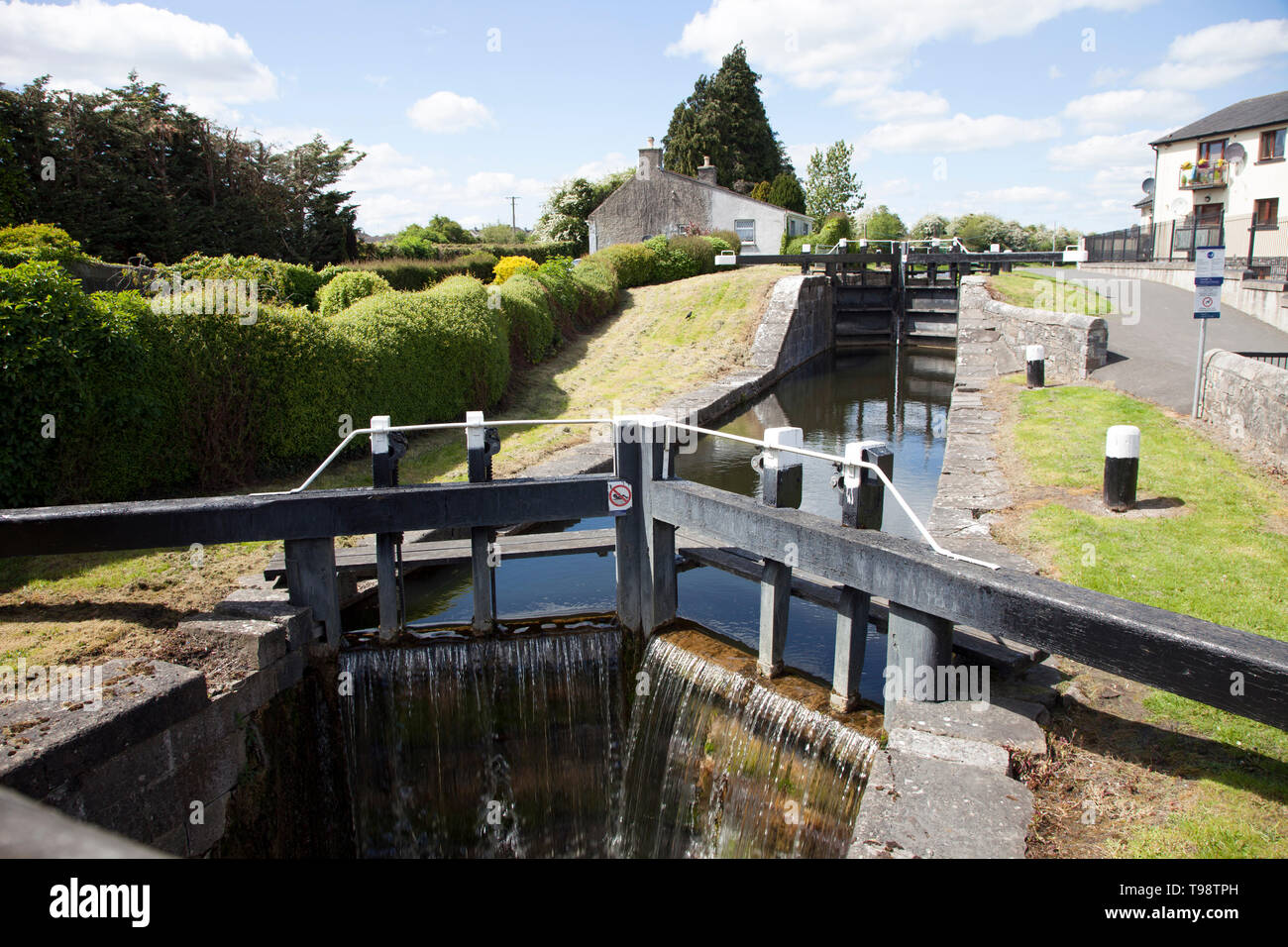 Der Royal Canal Locks an Kilcock, Co Kildare, Irland Stockfoto