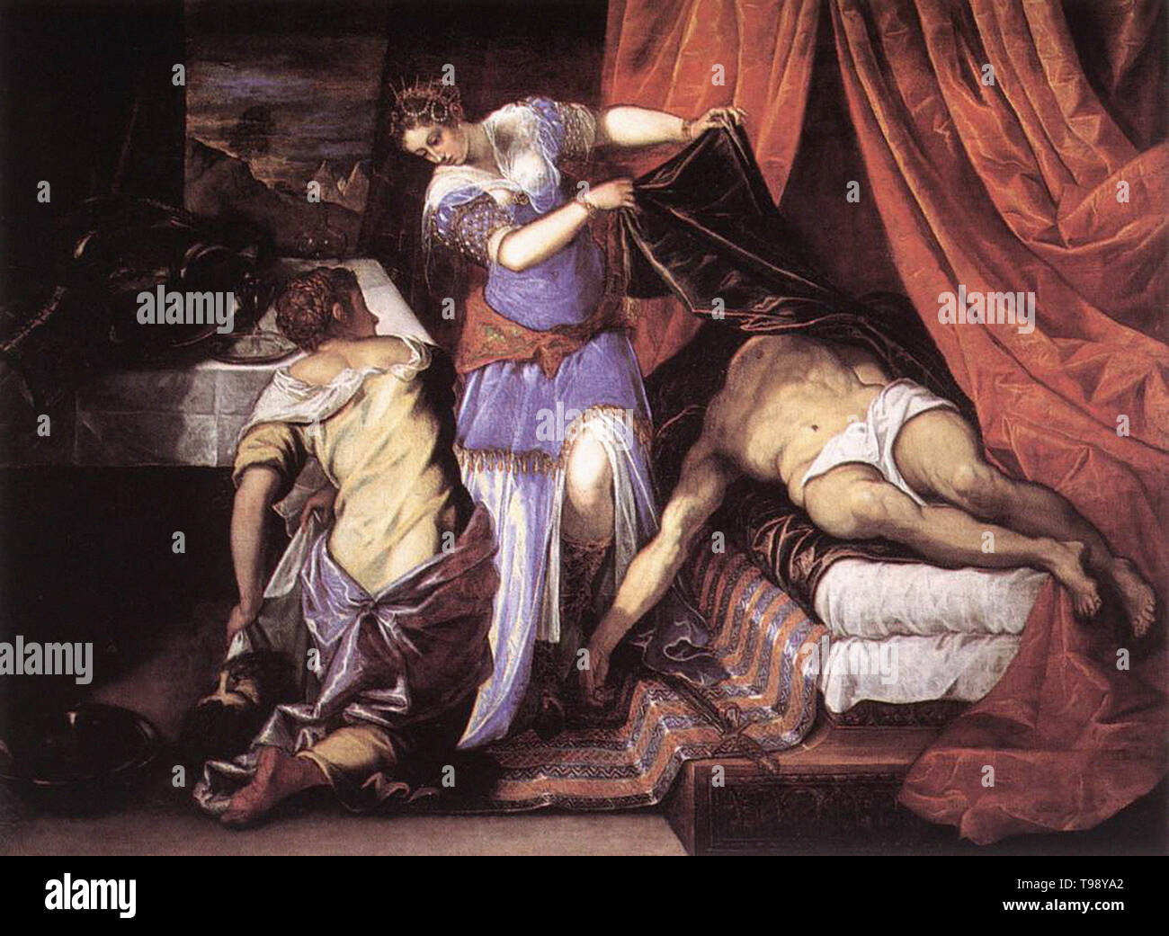 Tintoretto - Judith Holofernes C 1579 Stockfoto