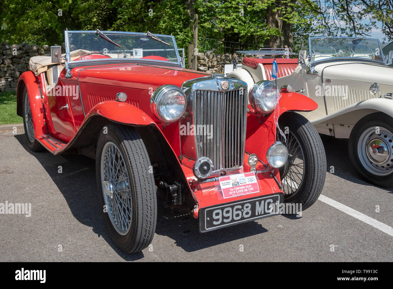 Classic MG Sportwagen. MG TC. Stockfoto