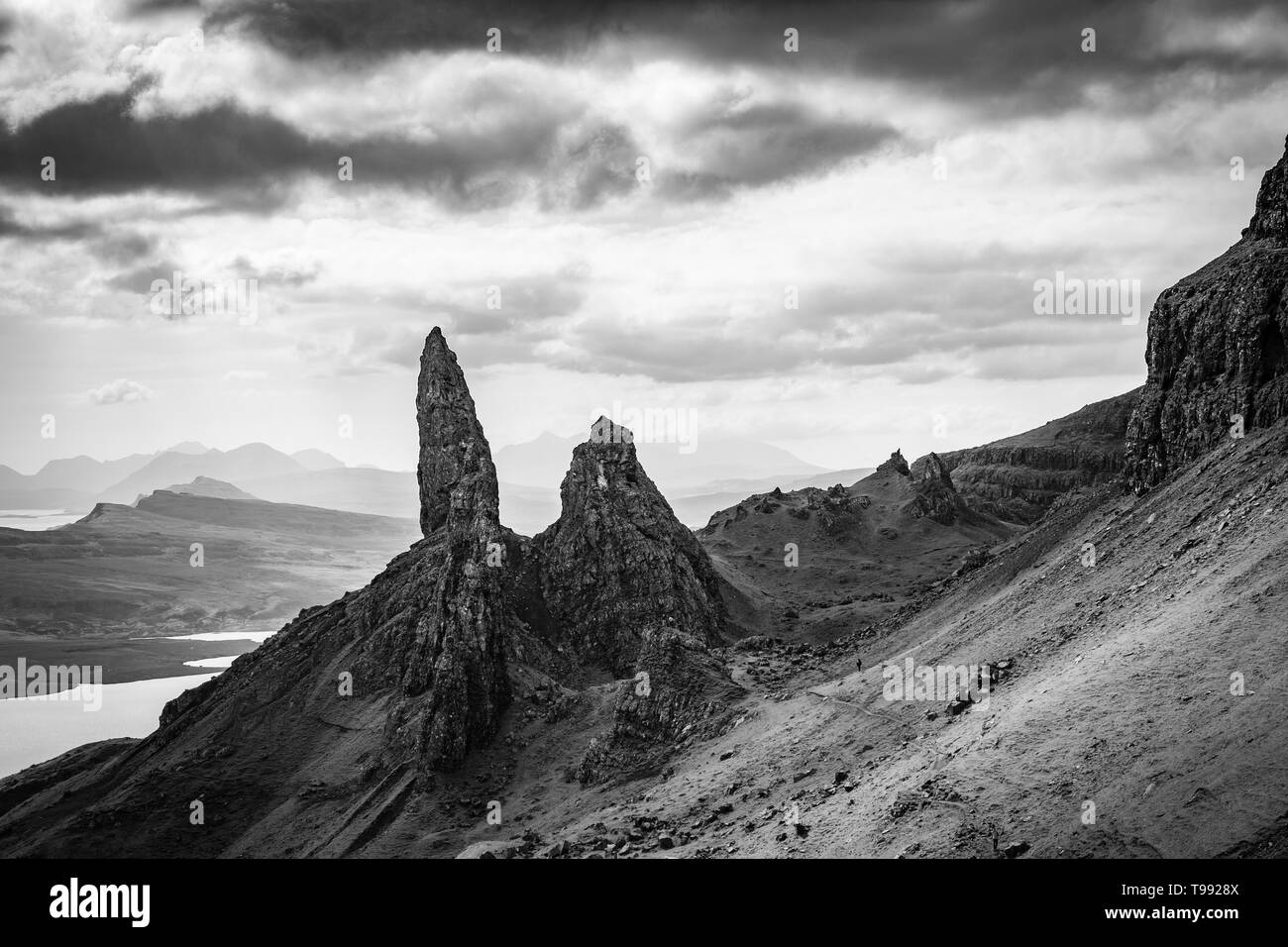 Der Old Man of Storr, Isle Of Skye, innere Hebriden, Schottland Stockfoto