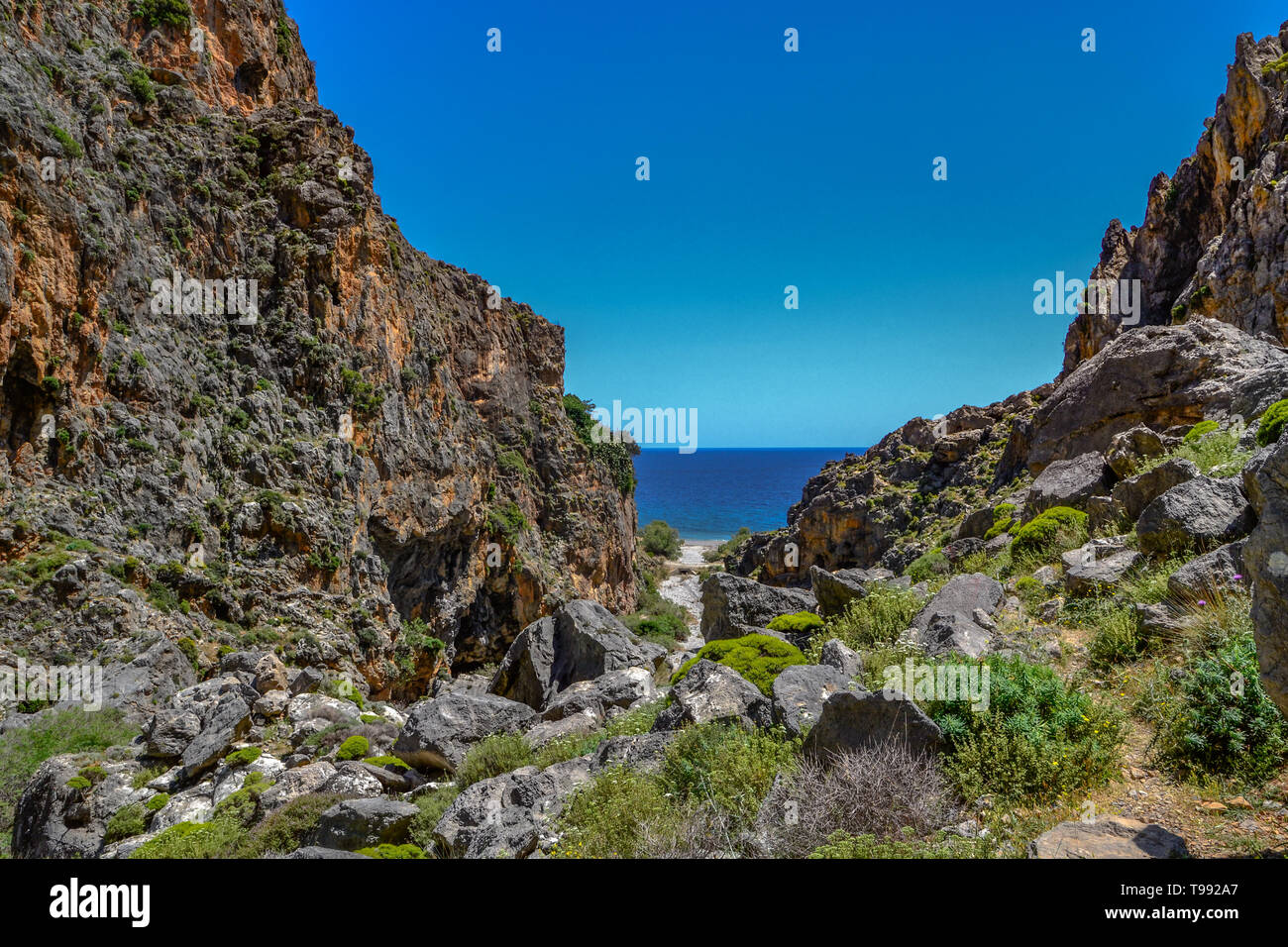 Kreta Natur und Landschaft Stockfoto